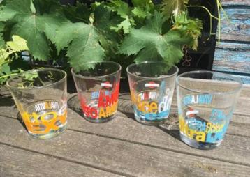 4 Vintage “Martini” glazen “Viva la Vita” Reiner Design 2000