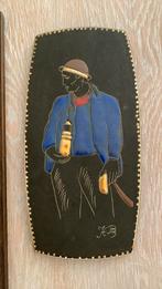 Afbeelding in reliëf, porselein MIJNWERKER, gesigneerd, Ophalen of Verzenden