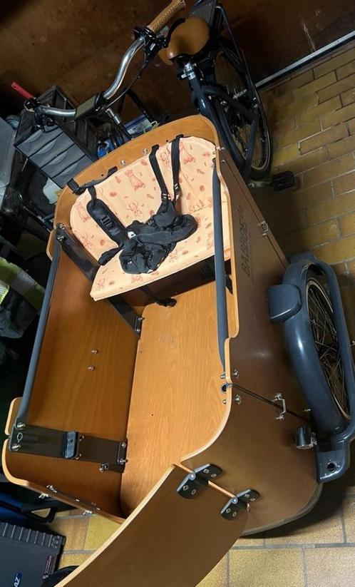 Bakfietst Babboe GO-E + accessoires, Vélos & Vélomoteurs, Vélos | Vélos avec bac, Comme neuf, 2 enfants, Électrique, Enlèvement