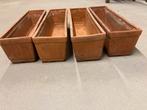 Lot de 4 bacs à fleurs en terre cuite, Moins de 30 cm, Enlèvement, Utilisé, 60 à 100 cm