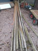 13 lange houten palen 7m, Ophalen, Zo goed als nieuw, Palen