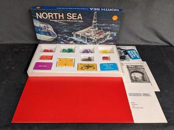 Zeldzaam Shell North Sea Oil Noordzee 1970 bordspel vintage