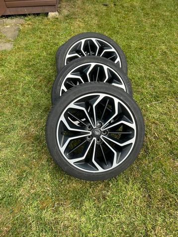 4 18" ford focus st-line aluminium velgen met zomerbanden  beschikbaar voor biedingen