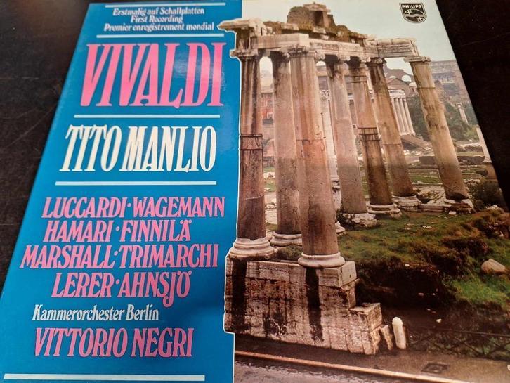 VIVALDI / NEGRI - Tito Manlio Box 5 x Lp's Vinyl, Cd's en Dvd's, Vinyl | Klassiek, Gebruikt, Barok, Opera of Operette, 12 inch