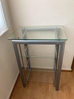 Glazen kast (stereo, televisie,...) van 4 verdiepingen, Gebruikt, Rechthoekig, 50 tot 75 cm, Glas