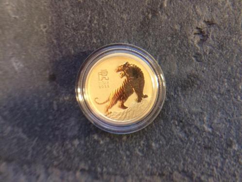 2022 Aus Lunar III - 1/10 oz tiger - gold goud, Postzegels en Munten, Edelmetalen en Baren, Goud, Ophalen of Verzenden