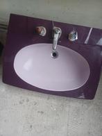 Paarse wasbak, Ophalen, Gebruikt, Steen, Wastafel
