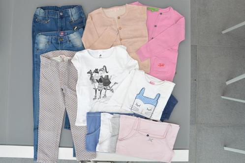 maat 128: jeans (2x), vest (2x), pyjama, longsleeve, topjes, Kinderen en Baby's, Kinderkleding | Maat 128, Gebruikt, Meisje, Broek