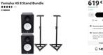 Yamaha HS 8 studio speakers set + staanders WiTTE VERSIE, Audio, Tv en Foto, Luidsprekerboxen, Nieuw, 60 tot 120 watt, Front, Rear of Stereo speakers
