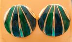 Oorclips in schelpvorm, Ophalen of Verzenden, Zo goed als nieuw, Groen, Overige materialen