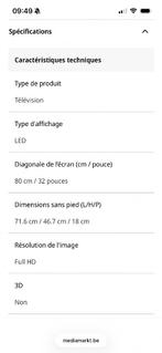 Télévision tcl, TV, Hi-fi & Vidéo, Enlèvement ou Envoi, Comme neuf, Autres marques, Smart TV