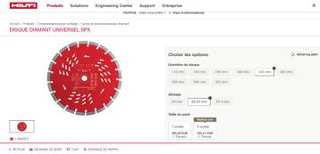 Hilti - Disque diamant 230mm (neuf) beschikbaar voor biedingen