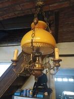Frans antieke retro luster, Huis en Inrichting, Lampen | Kroonluchters, Ophalen, Gebruikt, Glas, Landelijk