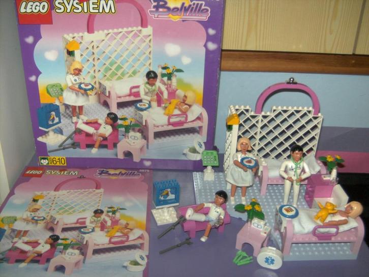 Lego system belville: ziekenhuiskamer. (1996), Kinderen en Baby's, Speelgoed | Duplo en Lego, Gebruikt, Lego, Complete set, Ophalen of Verzenden