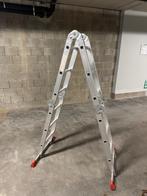 Plooiladder Germeau Carriere Quatro 12, Doe-het-zelf en Bouw, Ladders en Trappen, Ophalen, Zo goed als nieuw, Ladder, Opvouwbaar of Inschuifbaar