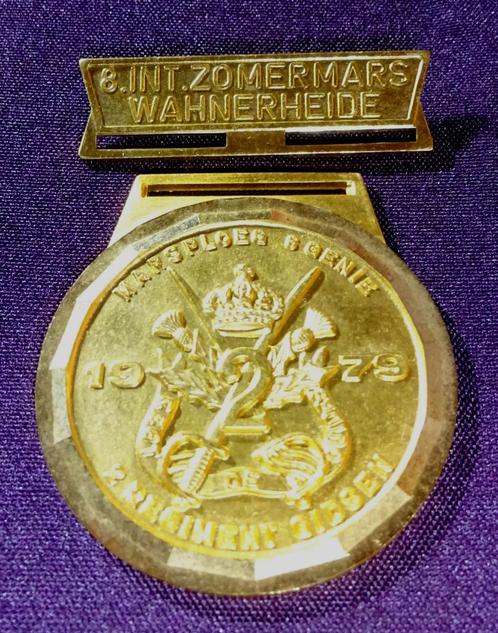 Marsmedailles ABL Wahnerheide 8. 9. 1979 1980 6e genie reg g, Verzamelen, Militaria | Algemeen, Landmacht, Lintje, Medaille of Wings
