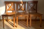 3 stevige teakhouten stoelen in zeer goede staat, Huis en Inrichting, Overige Huis en Inrichting, Ophalen