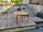 Table en meurisier ronde/ovale avec rallonges, Antiquités & Art, Enlèvement