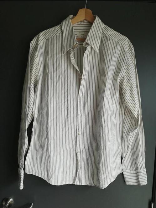 Katoenen hemd van Essentiel Antwerp - Maat XL, Kleding | Heren, Overhemden, Gedragen, Wit, Ophalen of Verzenden