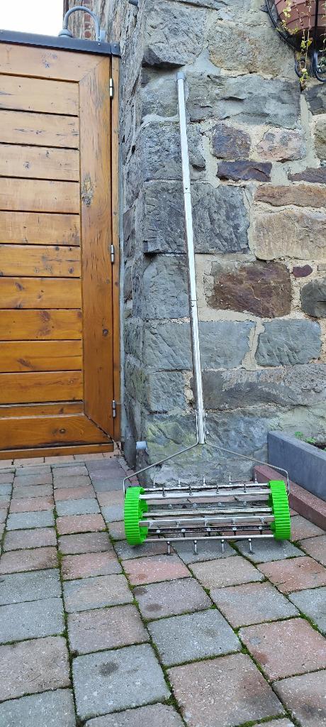 Aérateur à gazon et scarificateur manuel, Tuin en Terras, Grasmaaiers, Gebruikt, Handgrasmaaier, Ophalen
