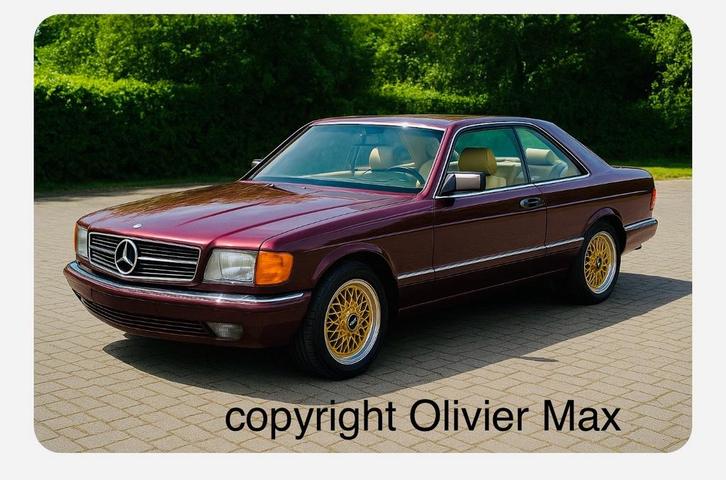 IK ZOEK : Mercedes W126 SEC V8 met 2 airbags, Auto's, Mercedes-Benz, Particulier, S-Klasse, Airbags, Benzine, Overige kleuren