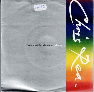 Vinyl, 7"   -   Chris Rea – That's What They Always Say (Rem beschikbaar voor biedingen