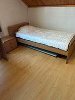 Slaapkamer met 1 pers bed, kasten en bureau, Gebruikt, Eenpersoons, Ophalen