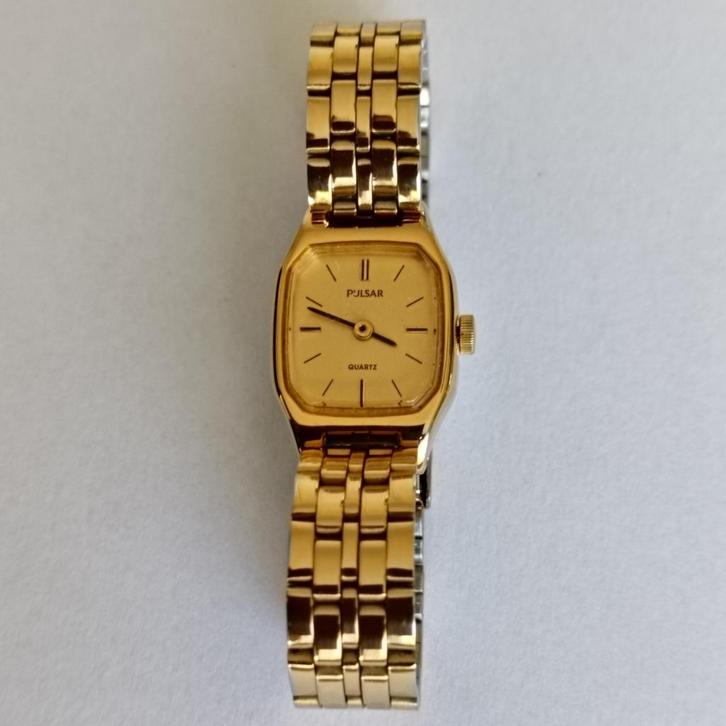 Vintage verguld dameshorloge Pulsar., Handtassen en Accessoires, Horloges | Dames, Ophalen of Verzenden
