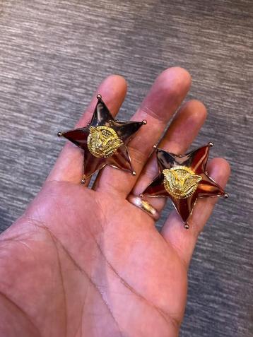 Ww2 cartier memorial flag broche set  beschikbaar voor biedingen