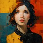 Mondriana - par Chris Slegers - 80x80cm encadré sur toile, Enlèvement ou Envoi