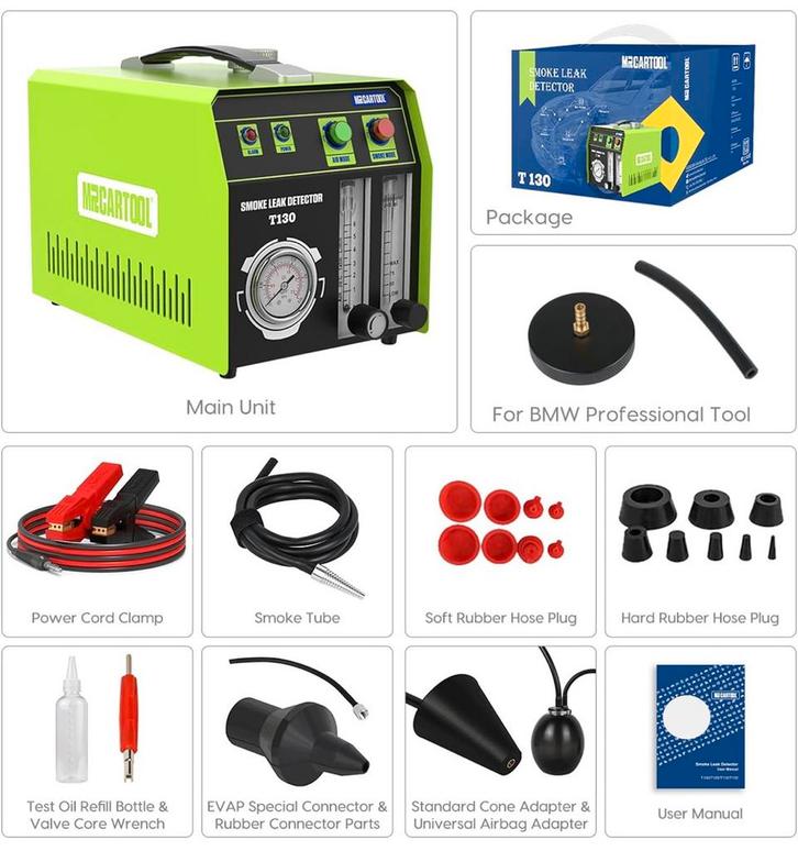 Mr Cartool Rookmachine T130 lekopsproring voordeelaanbod, Auto diversen, Autogereedschap, Ophalen of Verzenden