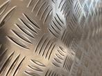 NIEUW Allu Traanplaat (5 traans) 1230x2460 3,5/4,5mm 2st, Doe-het-zelf en Bouw, Metalen, Ophalen, Nieuw, Aluminium