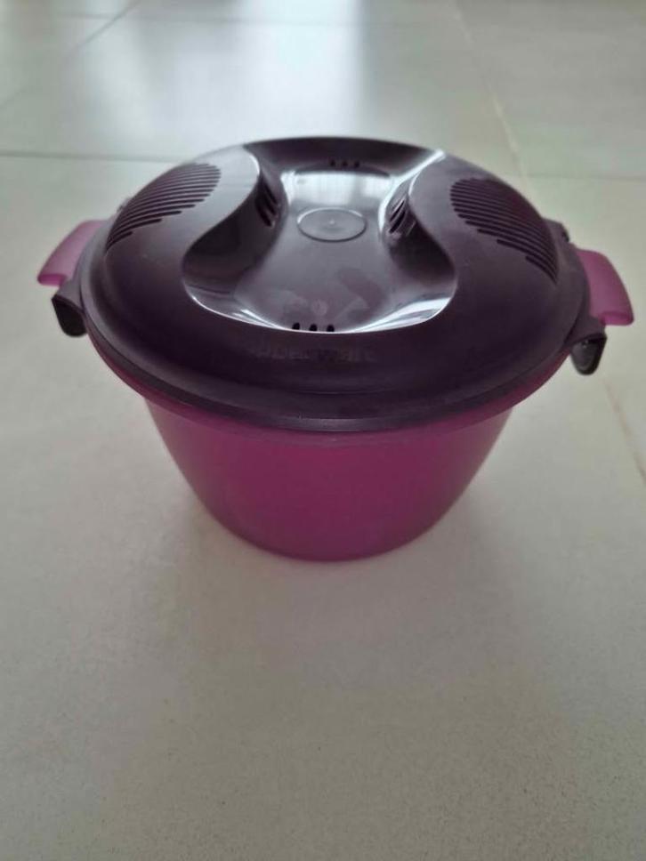 tupperware rijstkoker, Huis en Inrichting, Keuken | Tupperware, Zo goed als nieuw, Bak of Kom, Paars, Ophalen