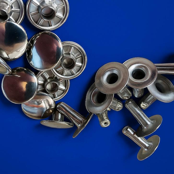 Platte kop spijkers - Verchroomd !, Motoren, Accessoires | Koffers en Tassen, Nieuw, Verzenden