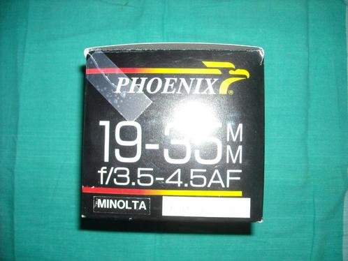 Zoom Phoenix autofocus, 19-35 mm, pour Minolta autofocus, Audio, Tv en Foto, Fotocamera's Analoog, Zo goed als nieuw, Minolta