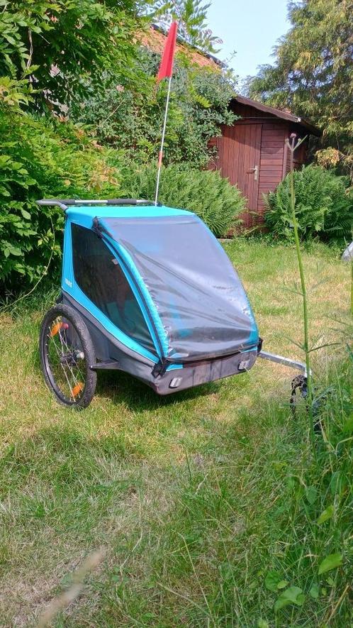 Thule Coaster XT Fietskar nieuwstaat, Fietsen en Brommers, Fietsaccessoires | Aanhangwagens en Karren, Zo goed als nieuw, Kinderkar