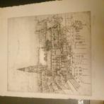 prachtige prent stad Antwerpen, Antiek en Kunst, Ophalen