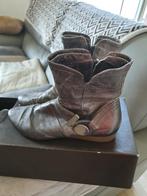Bottines argentées cuir à tirette.  T 37., Ophalen, Zo goed als nieuw