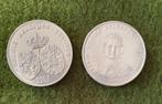 2 Zilveren munten koningin Astrid 1995, Postzegels en Munten, Ophalen, Zilver, Losse munt, Zilver
