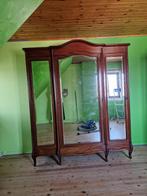 antieke kast met spiegel, Huis en Inrichting, Gebruikt, 200 cm of meer, 150 tot 200 cm, Met hangruimte