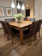 Eettafel met 8 stoelen, Enlèvement, Comme neuf, 6 à 8 chaises