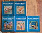 suske en wiske 5 titels blauwe reeks 1e druk, Meerdere stripboeken, Ophalen of Verzenden, Gelezen, Willy Vandersteen