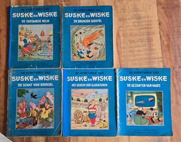 suske en wiske 5 titels blauwe reeks 1e druk beschikbaar voor biedingen