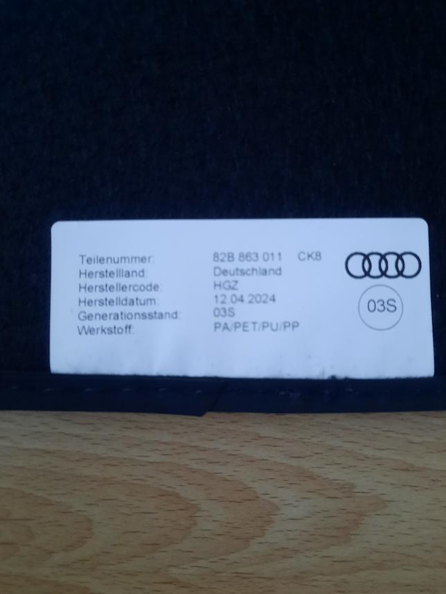 Tapis véhicule AUDI A1 2024, Enlèvement, Neuf