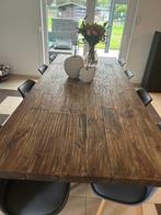 Table de salle à manger en bois, Maison & Meubles, Tables | Tables à manger, 100 à 150 cm, Rectangulaire, Enlèvement, Utilisé