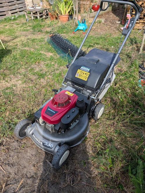 Honda hrd536 grasmaaier, Tuin en Terras, Grasmaaiers, Gebruikt, Benzine-grasmaaier, 50 cm of meer, Cirkelmaaier, Opvangzak, Opvangbak