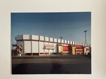 4 originele persfoto's nieuwe tribune Standard Luik jaren 80 beschikbaar voor biedingen
