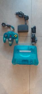 Nintendo 64 ice bleu versie, Games en Spelcomputers, Spelcomputers | Nintendo 64, Ophalen of Verzenden, Zo goed als nieuw