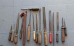 Beau lot d'outils anciens. 16 pièces, Bricolage & Construction, Outillage | Outillage à main, Enlèvement, Utilisé
