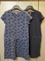 maat 134 kleedjes blauw  2 stuks, Meisje, Ophalen of Verzenden, Zo goed als nieuw, Jurk of Rok